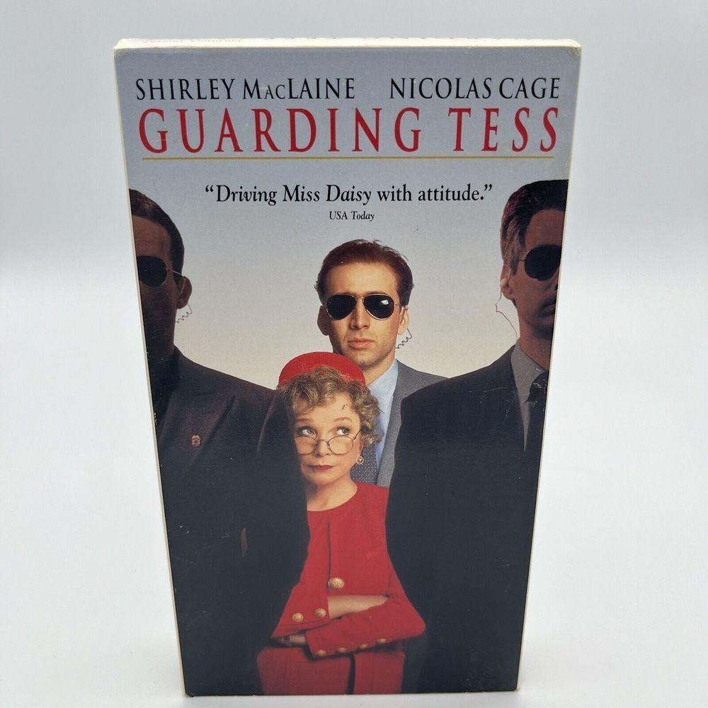 Guarding Tess VHS 1994 Nicolas Cage Shirley MacLaine Comedy Tri Star VGCond